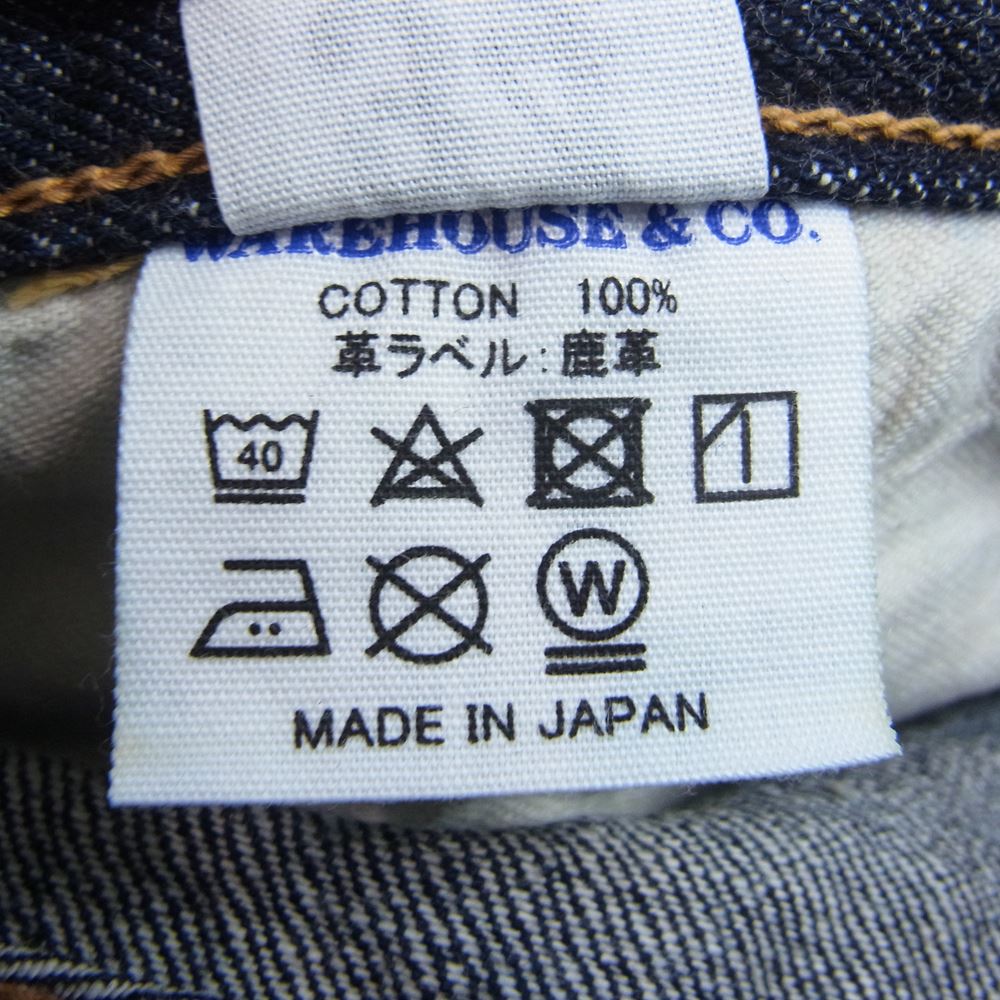WAREHOUSE ウエアハウス 1001XX 1950モデル 25周年 リミテッド デニム パンツ インディゴブルー系 34【美品】【中古】