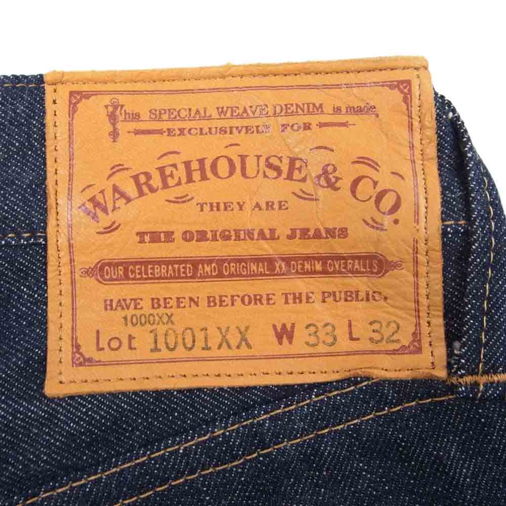 WAREHOUSE ウエアハウス 1001XX DEAD STOCK BLUE 1947 MODEL デッドストックブルー デニム パンツ インディゴブルー系 33【極上美品】【中古】