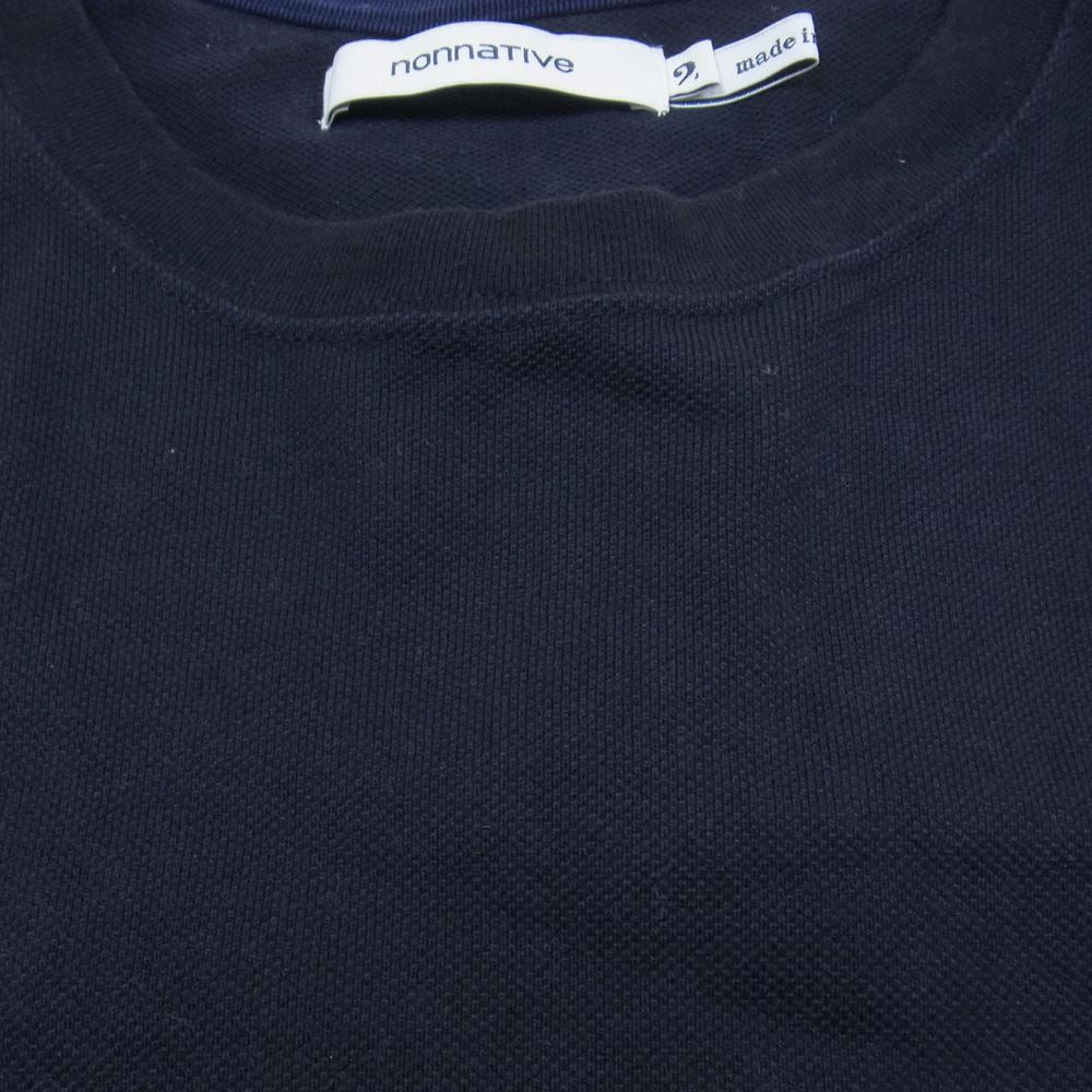 nonnative ノンネイティブ 21SS NN-C3926 CLERK L/S TEE COTTON PIQUE オーバーサイズ ドルマンスリーブ カットソー ダークネイビー系 2【中古】
