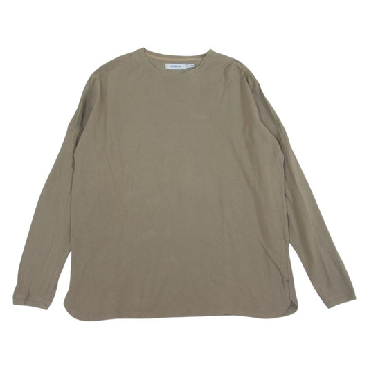 nonnative ノンネイティブ 21SS NN-C3926 CLERK L/S TEE COTTON PIQUE オーバーサイズ ドルマンスリーブ カットソー ベージュ系 カーキ系 2【中古】