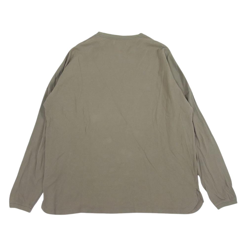nonnative ノンネイティブ 21SS NN-C3926 CLERK L/S TEE COTTON PIQUE オーバーサイズ ドルマンスリーブ カットソー ベージュ系 カーキ系 2【中古】
