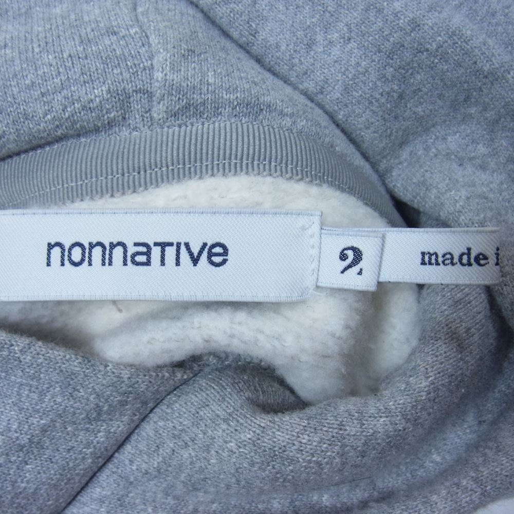 nonnative ノンネイティブ 20AW NN-C3804 DWELLER HOODY COTTON SWEAT ドゥエラー フーディ コットン スウェット プルオーバー パーカー グレー系 2【中古】