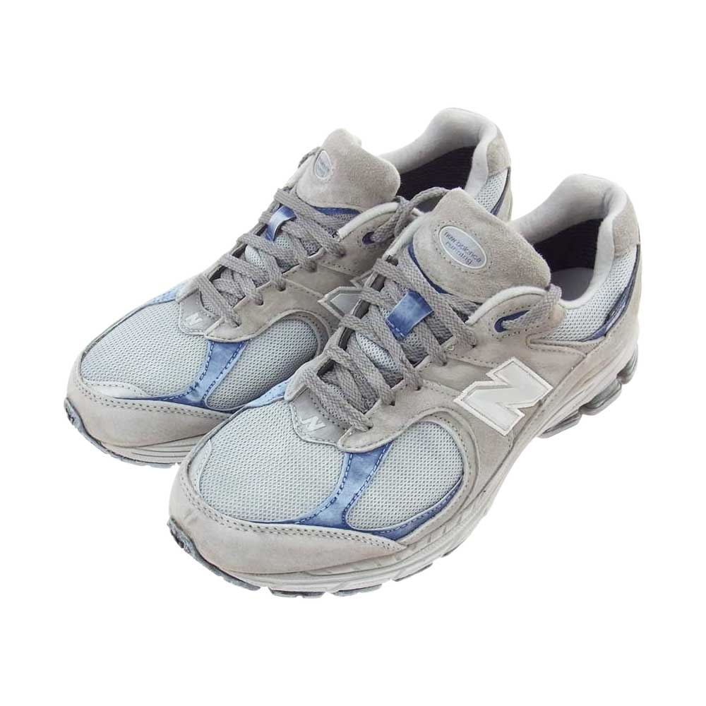 NEW BALANCE ニューバランス M2002RXB GORE-TEX LIGHT GRAY エイジング加工 ゴアテックス ローカット スニーカー グレー系 ブルー系 28cm【中古】