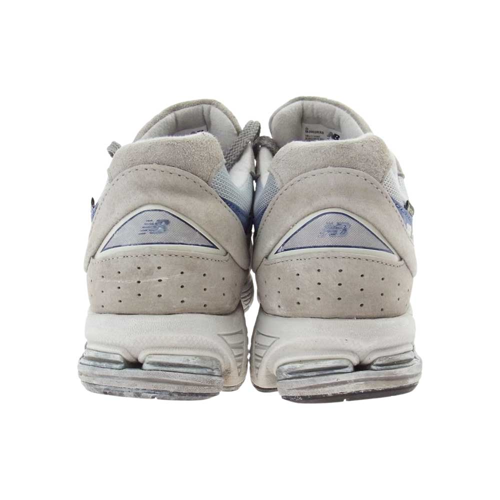 NEW BALANCE ニューバランス M2002RXB GORE-TEX LIGHT GRAY エイジング加工 ゴアテックス ローカット スニーカー グレー系 ブルー系 28cm【中古】