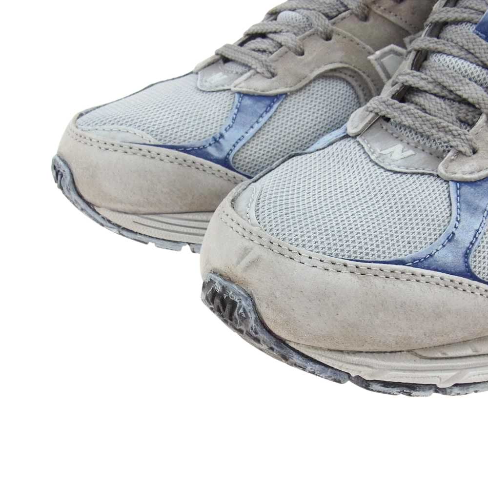 NEW BALANCE ニューバランス M2002RXB GORE-TEX LIGHT GRAY エイジング加工 ゴアテックス ローカット スニーカー グレー系 ブルー系 28cm【中古】