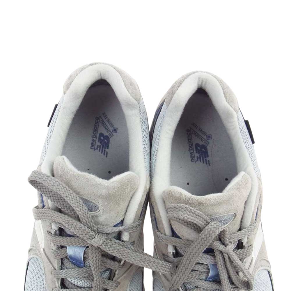 NEW BALANCE ニューバランス M2002RXB GORE-TEX LIGHT GRAY エイジング加工 ゴアテックス ローカット スニーカー グレー系 ブルー系 28cm【中古】