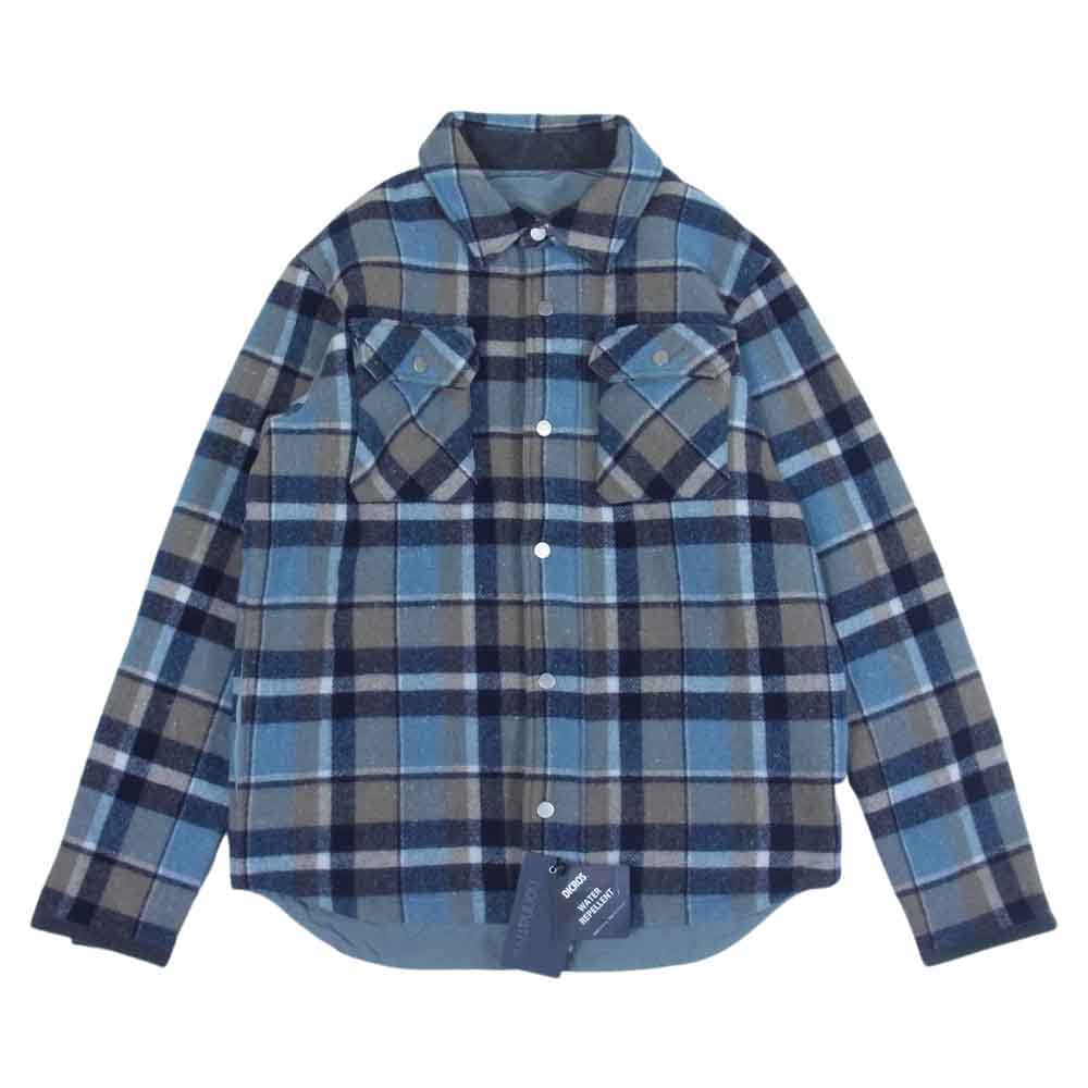 nonnative ノンネイティブ 20AW NN-JU4006 RANCHER 2WAY JACKET W/P/N/A DOUBLE MELTON OVERPLAID WITH POLY TAFFETA ランチャー ダブル メルトン タフタ ジャケット ライトブルー系 2【美品】【中古】