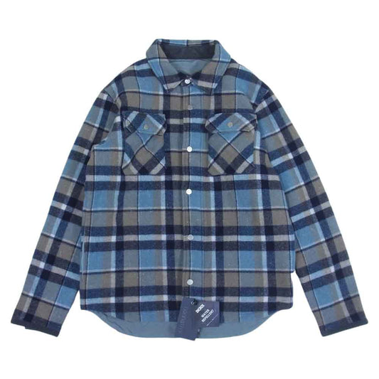 nonnative ノンネイティブ 20AW NN-JU4006 RANCHER 2WAY JACKET W/P/N/A DOUBLE MELTON OVERPLAID WITH POLY TAFFETA ランチャー ダブル メルトン タフタ ジャケット ライトブルー系 2【美品】【中古】