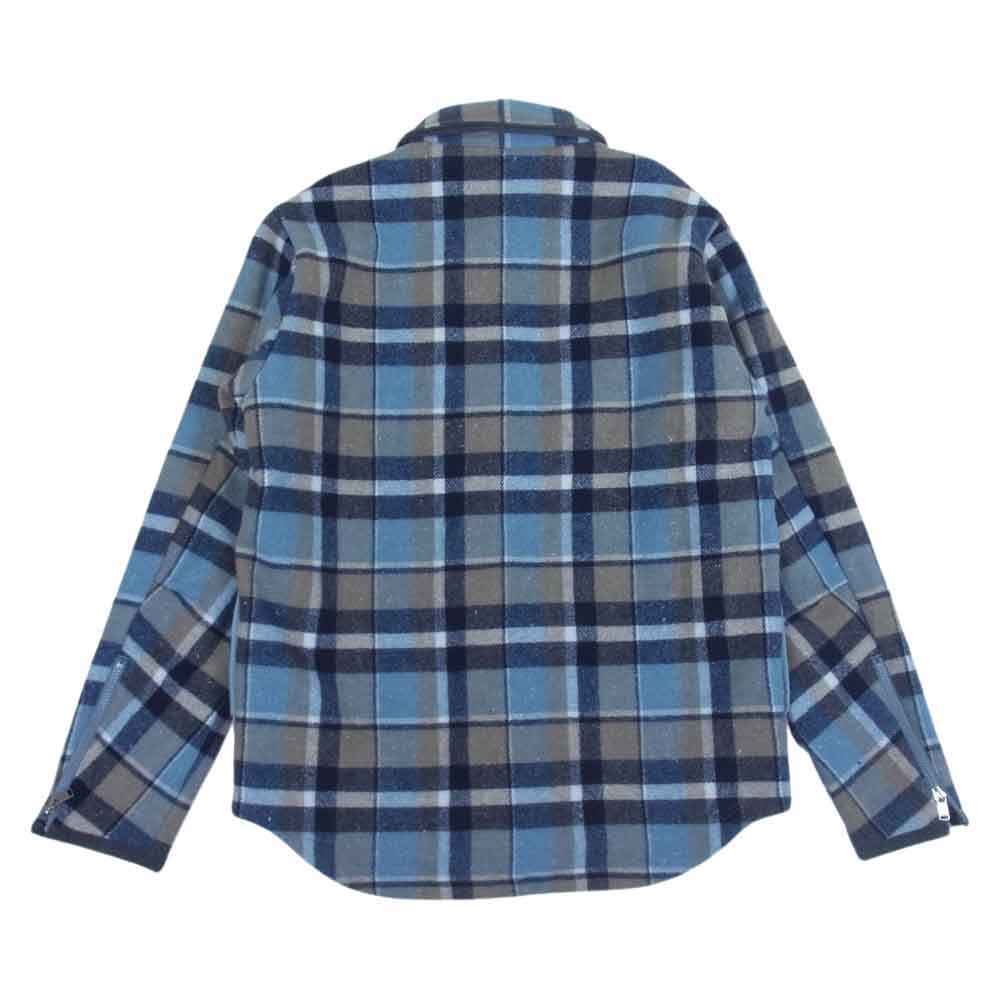 nonnative ノンネイティブ 20AW NN-JU4006 RANCHER 2WAY JACKET W/P/N/A DOUBLE MELTON OVERPLAID WITH POLY TAFFETA ランチャー ダブル メルトン タフタ ジャケット ライトブルー系 2【美品】【中古】