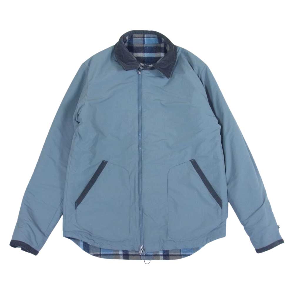 nonnative ノンネイティブ 20AW NN-JU4006 RANCHER 2WAY JACKET W/P/N/A DOUBLE MELTON OVERPLAID WITH POLY TAFFETA ランチャー ダブル メルトン タフタ ジャケット ライトブルー系 2【美品】【中古】