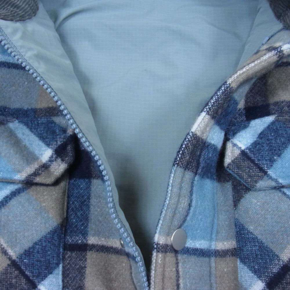 nonnative ノンネイティブ 20AW NN-JU4006 RANCHER 2WAY JACKET W/P/N/A DOUBLE MELTON OVERPLAID WITH POLY TAFFETA ランチャー ダブル メルトン タフタ ジャケット ライトブルー系 2【美品】【中古】