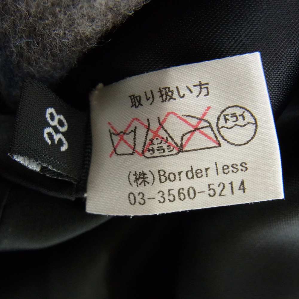 グレンフェル 英国製 ウールライナー付き コットン トレンチ  コート ブラック系 38【中古】