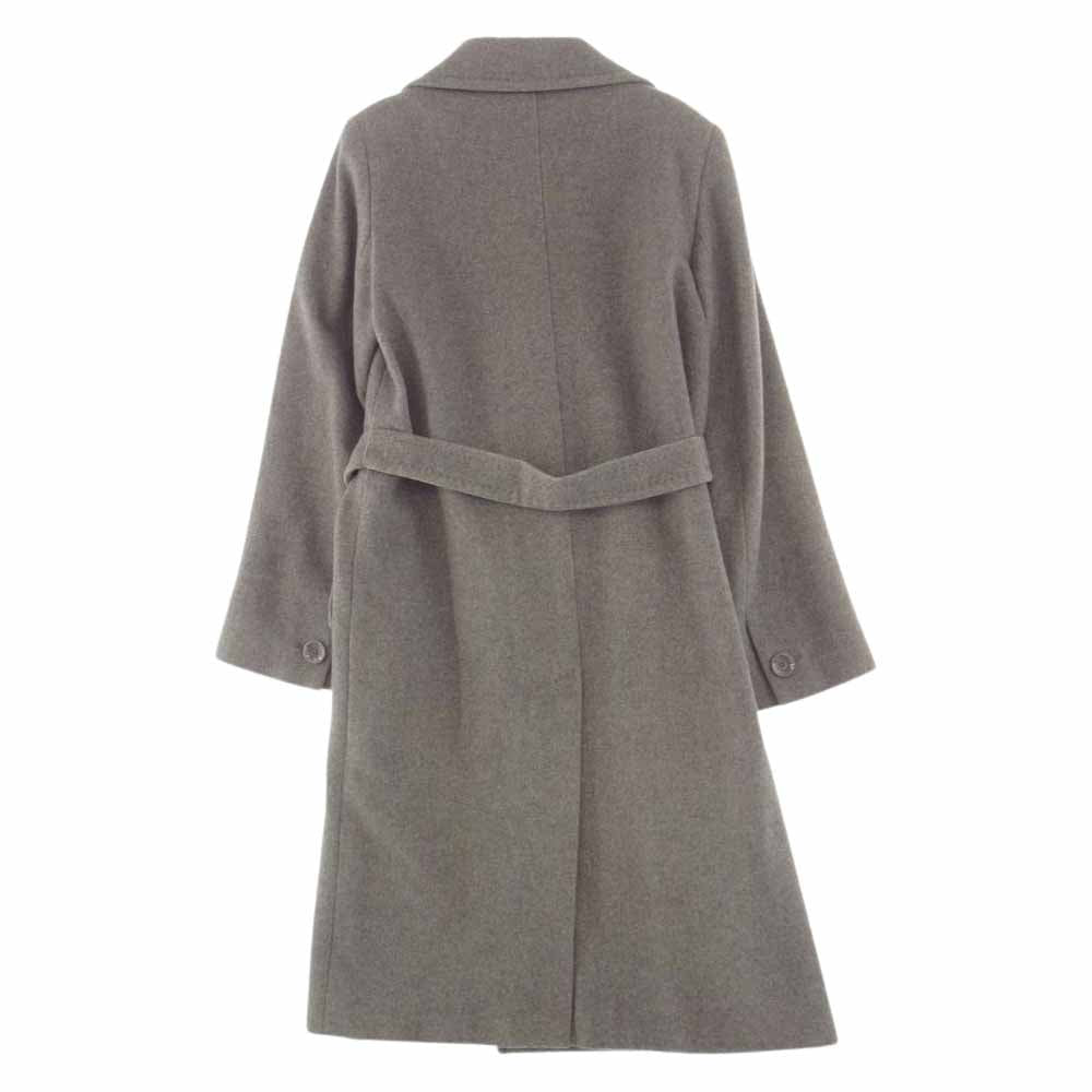 MAX MARA マックスマーラ STUDIO ステュディオ イタリア製 シルクアンゴラ混 ウール コート グレー系【中古】