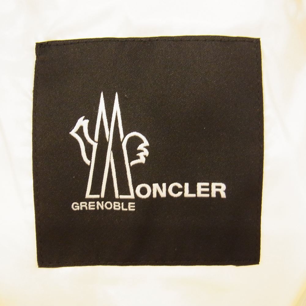 MONCLER モンクレール GRENOBLE グルノーブル CAREZZA ファー ダウン ジャケット オフホワイト系 ライトブルー系【中古】