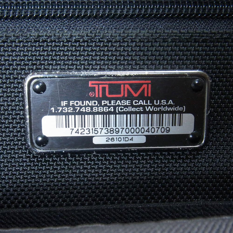 TUMI トゥミ 20101D4 スリム デラックス ポートフォリオ ビジネス バッグ ブラック系【中古】