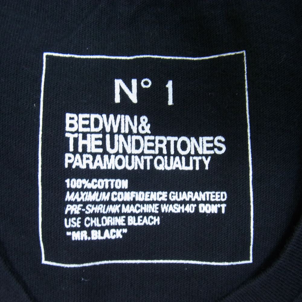 WIND AND SEA ウィンダンシー × BEDWIN ＆ THE HEARTBREAKERS ベドウィンアンドザハートブレイカーズ バック ロゴ Tシャツ ブラック系【新古品】【未使用】【中古】