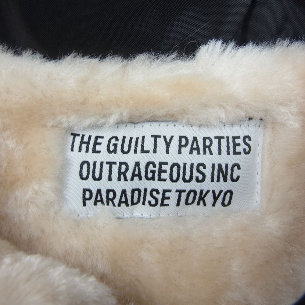 WACKO MARIA ワコマリア 22AW  22FWE-WMO-BL03 BOA COACH JACKET ボア コーチ ジャケット ブラック系 S【新古品】【未使用】【中古】