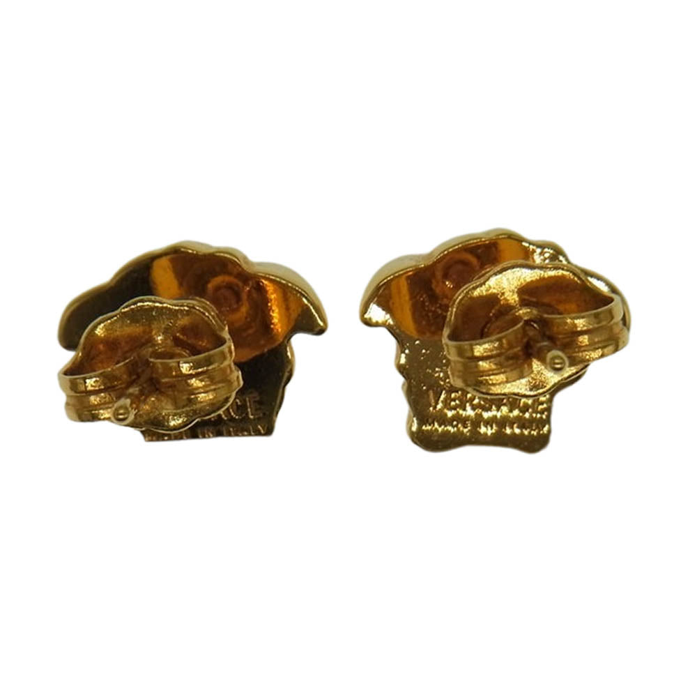 VERSACE ヴェルサーチ DG25591 メドゥーサ ロゴ ピアス ゴールド系【中古】