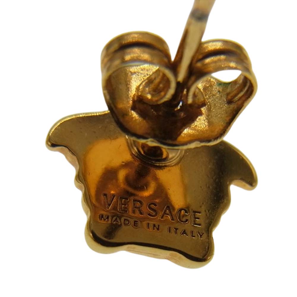 VERSACE ヴェルサーチ DG25591 メドゥーサ ロゴ ピアス ゴールド系【中古】