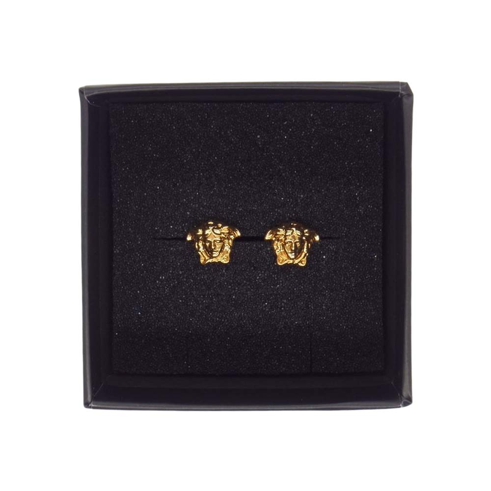 VERSACE ヴェルサーチ DG25591 メドゥーサ ロゴ ピアス ゴールド系【中古】