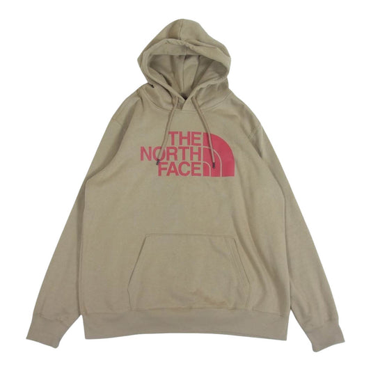 THE NORTH FACE ノースフェイス A4M4B ロゴ スウェット パーカー ライトブラウン系 ベージュ系 XL【中古】