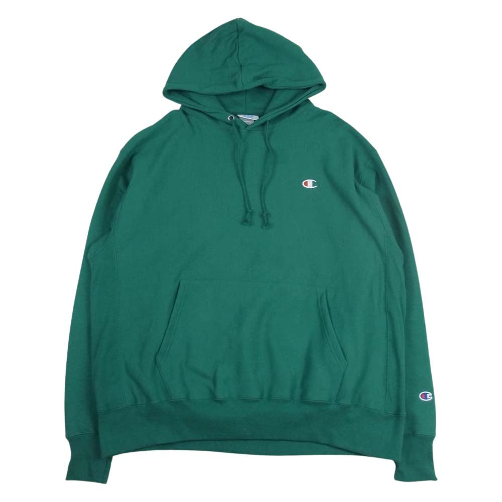 Champion チャンピオン 単タグ 復刻 REVERSE WEAVE リバースウィーブ  プルオーバー パーカー グリーン系 XL【中古】