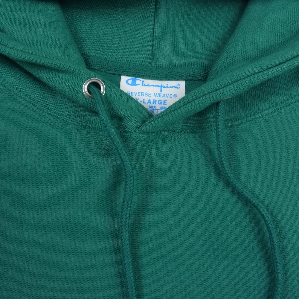 Champion チャンピオン 単タグ 復刻 REVERSE WEAVE リバースウィーブ  プルオーバー パーカー グリーン系 XL【中古】