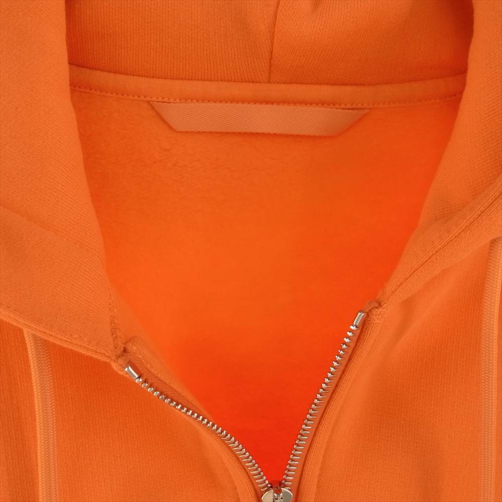 MONCLER モンクレール HOODIE ZIP フーディ ジップアップ パーカー オレンジ系 L【美品】【中古】