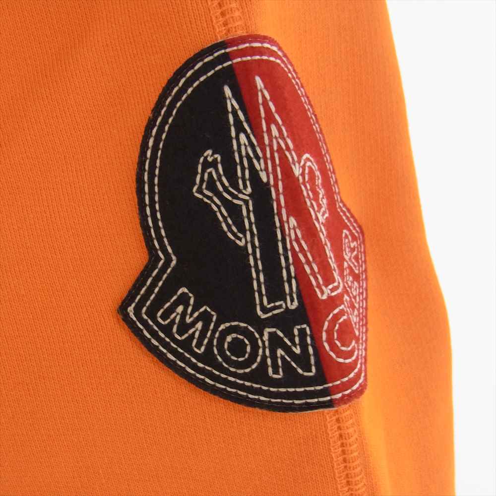 MONCLER モンクレール HOODIE ZIP フーディ ジップアップ パーカー オレンジ系 L【美品】【中古】