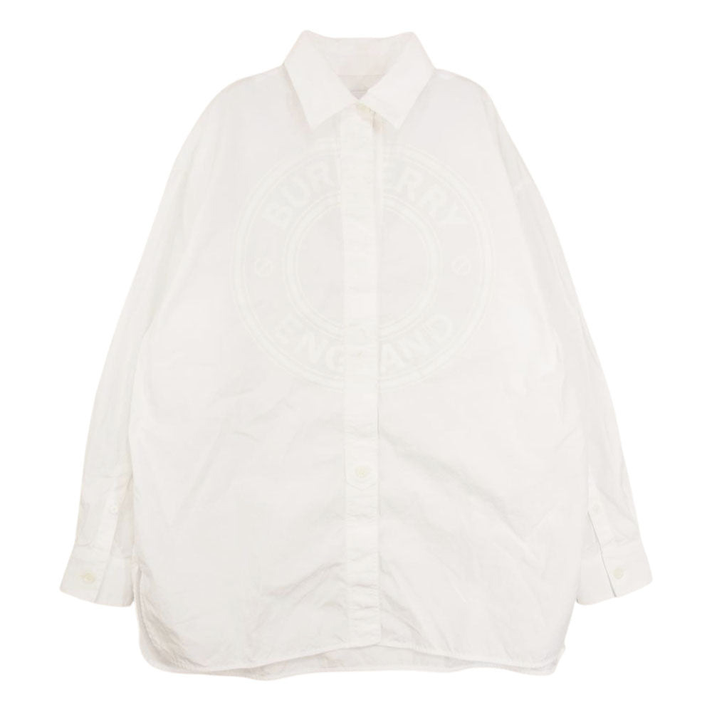 BURBERRY バーバリー 8043169 プリント シャツ ブラウス ホワイト系 US2【中古】