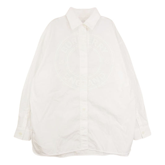 BURBERRY バーバリー 8043169 プリント シャツ ブラウス ホワイト系 US2【中古】
