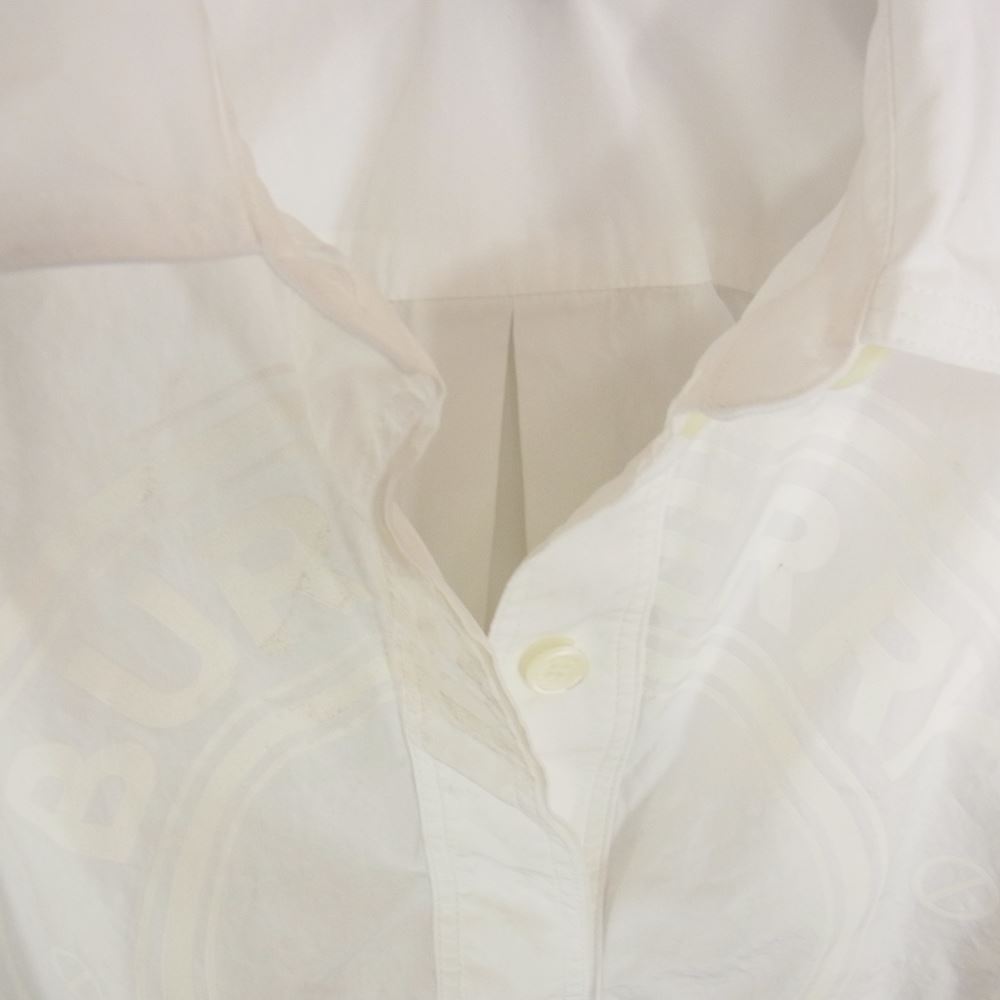 BURBERRY バーバリー 8043169 プリント シャツ ブラウス ホワイト系 US2【中古】