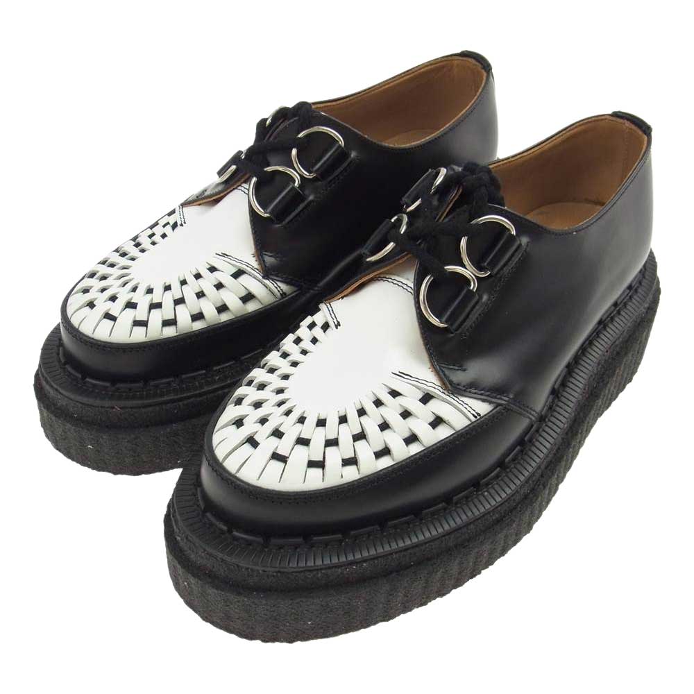 GEORGE COX ジョージコックス × SACAI サカイ 21-05763 HAMILTON ハミルトン ダブルソール クリーパー シューズ ブラック系 4【中古】