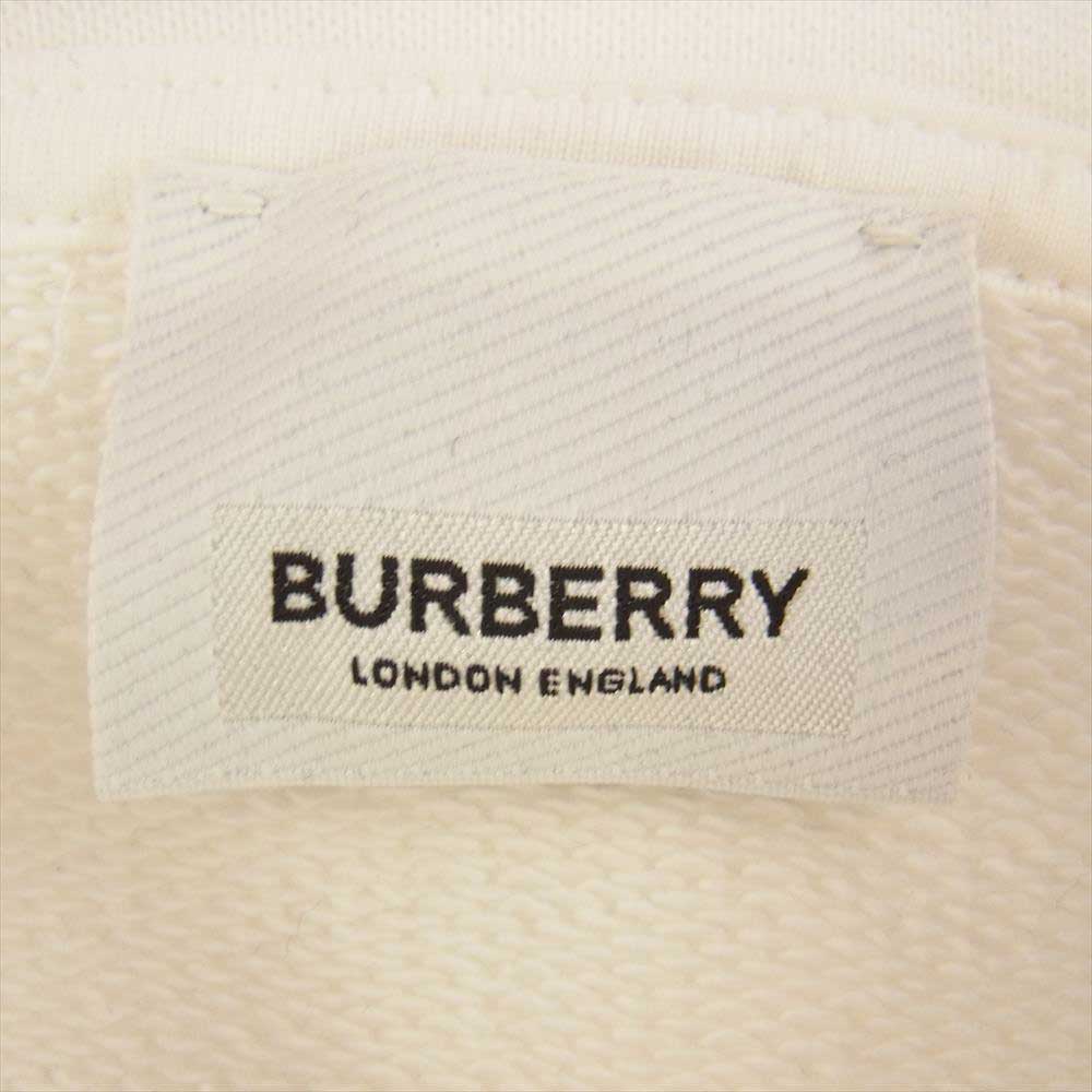 BURBERRY バーバリー 8048749 ホースフェリープリント ロゴ パーカー ホワイト ホワイト系 S【美品】【中古】