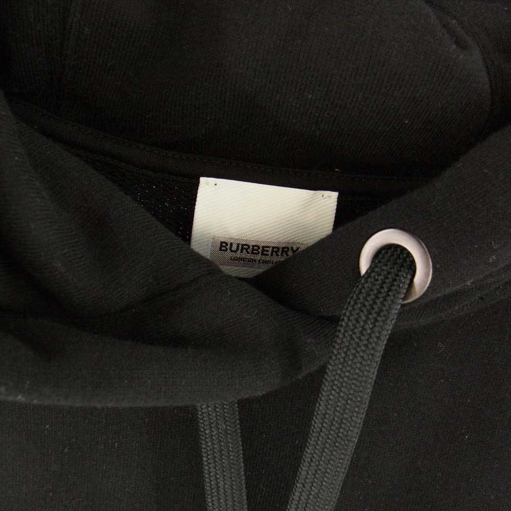 BURBERRY バーバリー 8040767 ホースフェリープリント ロゴ パーカー ブラック ブラック系 L【美品】【中古】