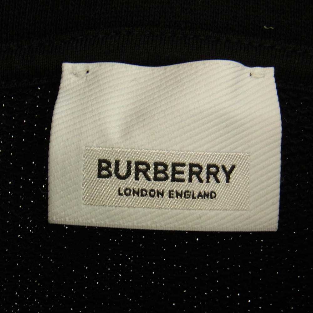 BURBERRY バーバリー 8040767 ホースフェリープリント ロゴ パーカー ブラック ブラック系 L【美品】【中古】