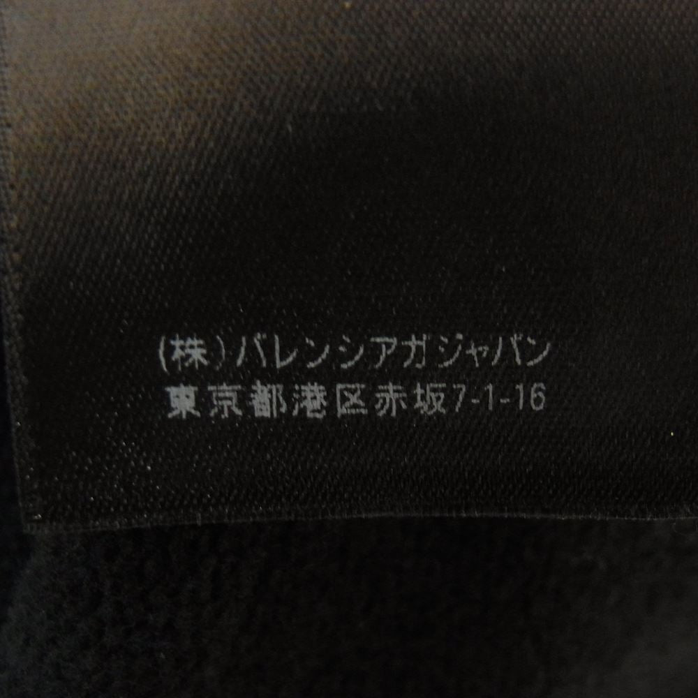 BALENCIAGA バレンシアガ 22AW 675003 TLVL8 PARIS ロゴ パーカー ブラック系 L【美品】【中古】