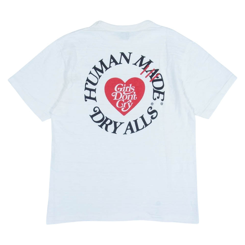 HUMAN MADE ヒューマンメイド × Girls Don't Cry 半袖 ロゴTシャツ ホワイト系 M【中古】
