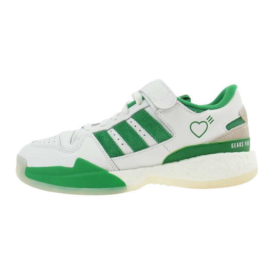 HUMAN MADE ヒューマンメイド S42976 × ADIDAS CONSORTIUM FORUM LOW アディダス コンソーシアム フォーラム ロー スニーカー ホワイト系 25.5㎝【中古】