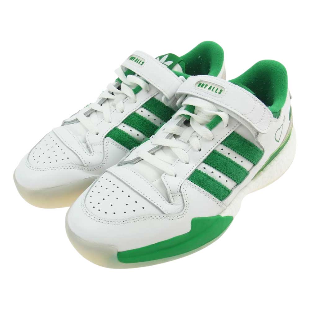 HUMAN MADE ヒューマンメイド S42976 × ADIDAS CONSORTIUM FORUM LOW アディダス コンソーシアム フォーラム ロー スニーカー ホワイト系 25.5㎝【中古】