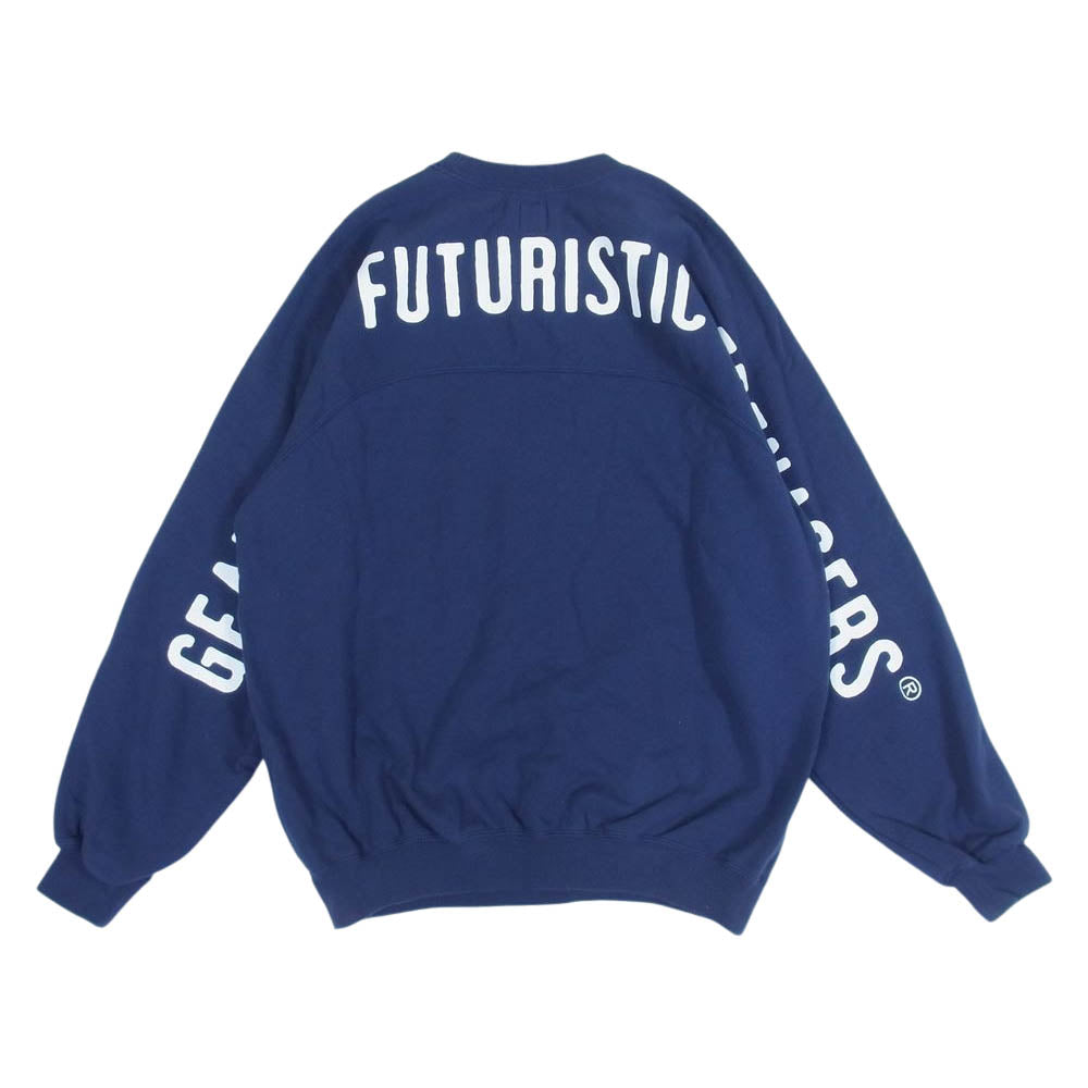 HUMAN MADE ヒューマンメイド クルーネック ロゴ スウェット ネイビー系 M【中古】