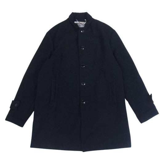 CALEE キャリー ウール 5ボタン シングル コート ブラック系 S【中古】