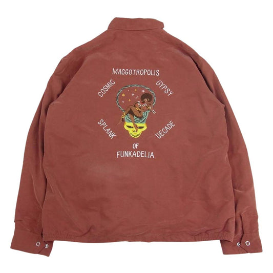 RADIALL ラディアル RAD-18SS-JK007 Maggot Brain Souvenir Jacket スーベニア ジャケット オレンジ系 M【中古】