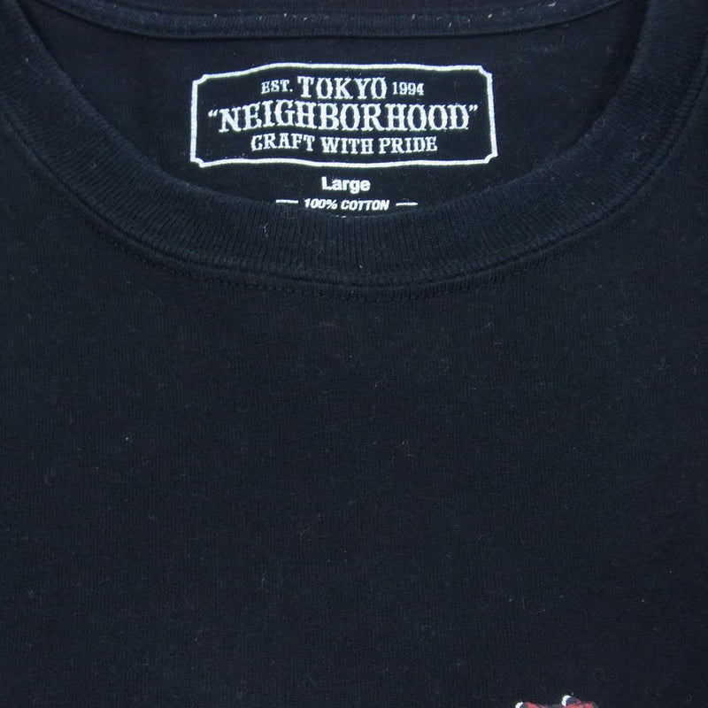NEIGHBORHOOD ネイバーフッド 20SS RATTLESNAKE 1/C S/S TEE 半袖 TEE Tシャツ ブラック系 L【中古】