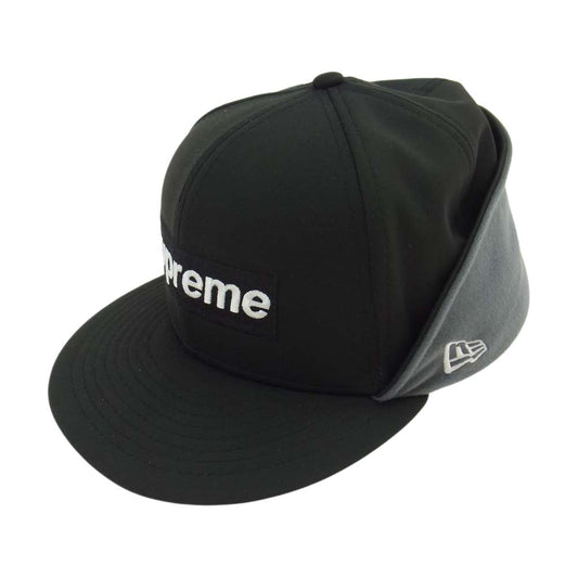 Supreme シュプリーム New Era WINDSTOPPER Earflap Box Logo 帽子 キャップ  ブラック系【中古】