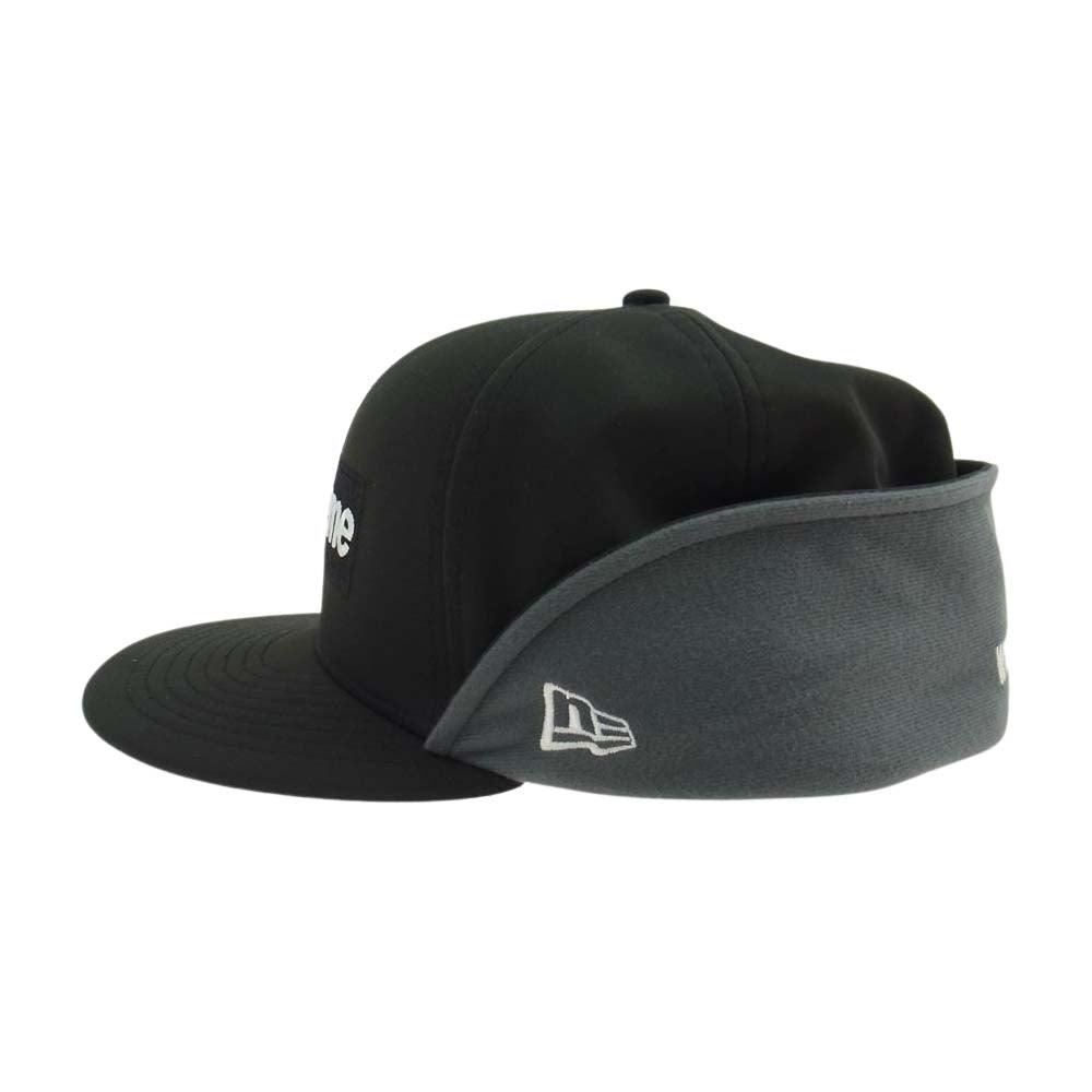Supreme シュプリーム New Era WINDSTOPPER Earflap Box Logo 帽子 キャップ  ブラック系【中古】