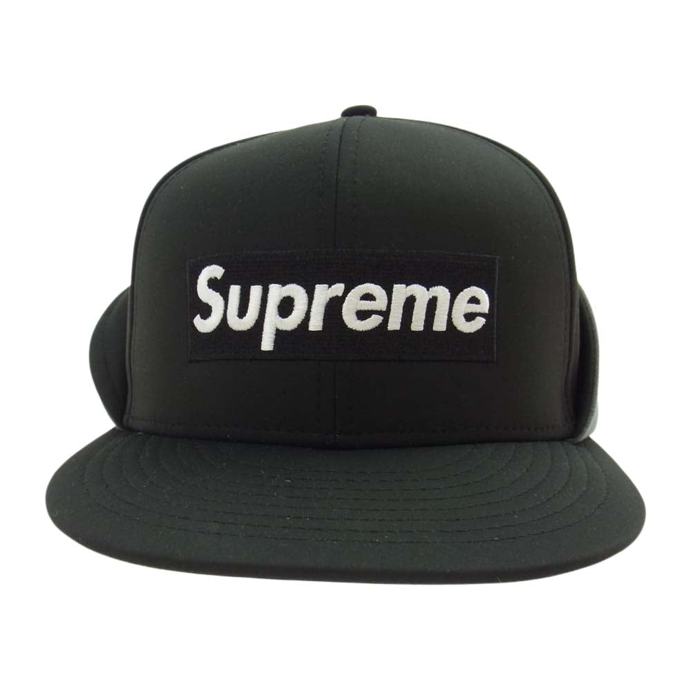Supreme シュプリーム New Era WINDSTOPPER Earflap Box Logo 帽子 キャップ  ブラック系【中古】