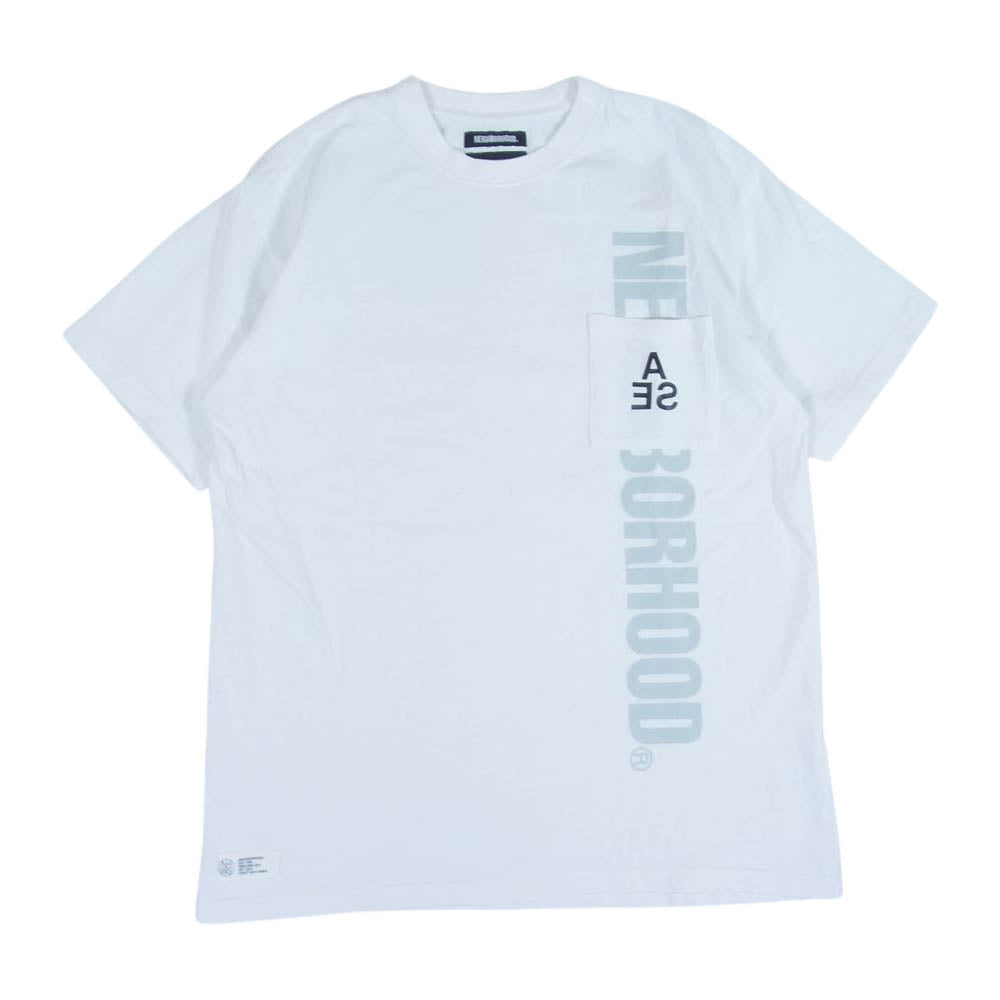 NEIGHBORHOOD ネイバーフッド 22SS 221FRWSN-STM04S WIND AND SEA NHWDS-4 ウィンダンシー 半袖 TEE Tシャツ ホワイト系 L【中古】