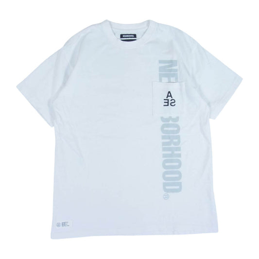 NEIGHBORHOOD ネイバーフッド 22SS 221FRWSN-STM04S WIND AND SEA NHWDS-4 ウィンダンシー 半袖 TEE Tシャツ ホワイト系 L【中古】