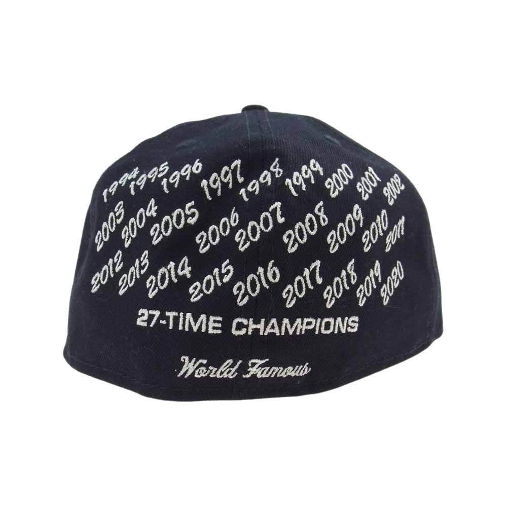 Supreme シュプリーム 21SS  New Era 27-time Champions Box Logo New Era 帽子 キャップ  ネイビー系【中古】